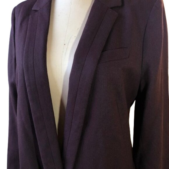 Vintage Comptoir des Cotonniers Noofy Longline Purple Plum Wool-Blend Blazer - Picture 12 of 16